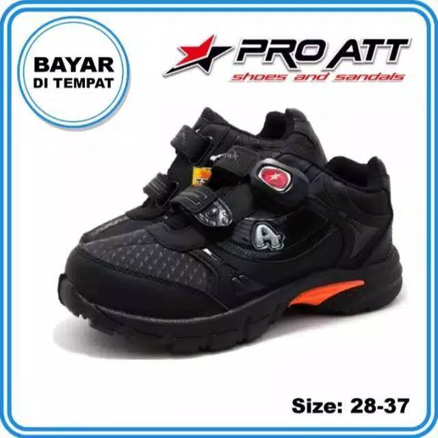 [COD] [MEDAN] Pro ATT Original MAGNETIC 28-37 Sepatu Sekolah Anak Laki-Laki TK SD FREE KAOS KAKI