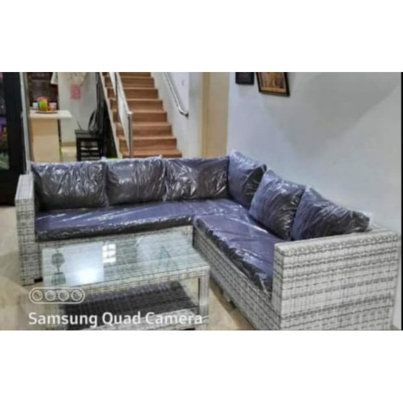 SOFA SUDUT  ROTAN SINTETIS