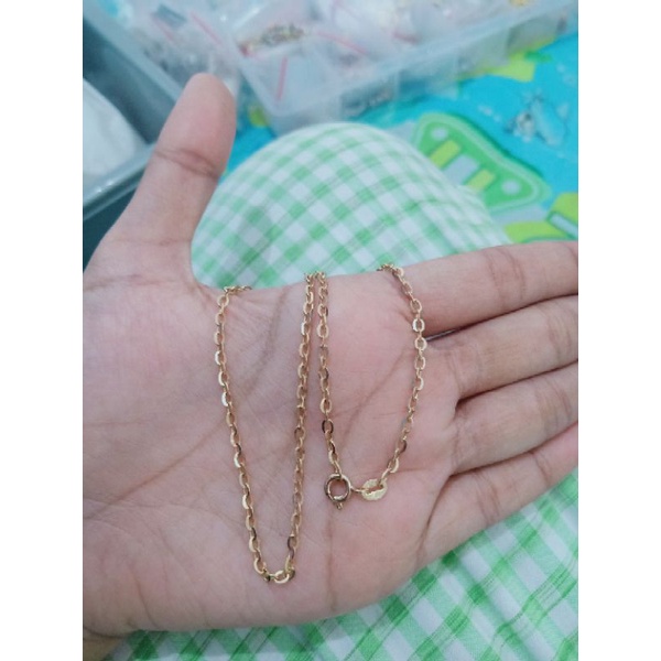 kalung nori vensy anak/ kalung perak asli silver 925 lapis emas / kalung fashion anak