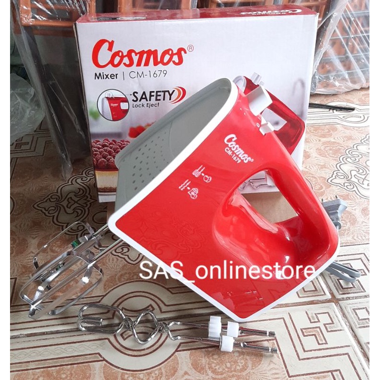 Mixer Hand Cosmos CM-1679 ORIGINAL garansi resmi cosmos/Mixer tangan COSMOS turbo hand mixer