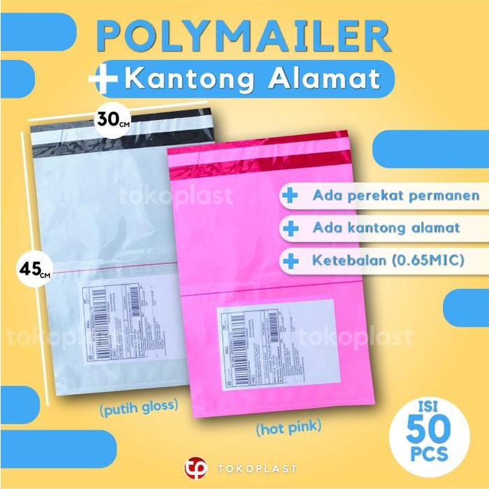 

Plastik Packing Polymailer 30X40 Plastik Packing Olshop Perekat