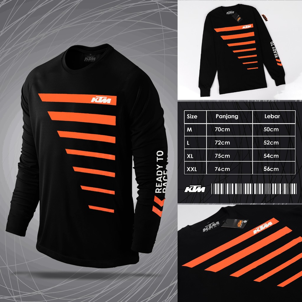LONGSLEEVE KTM TS / KAOS RACING / BAJU KTM KEREN