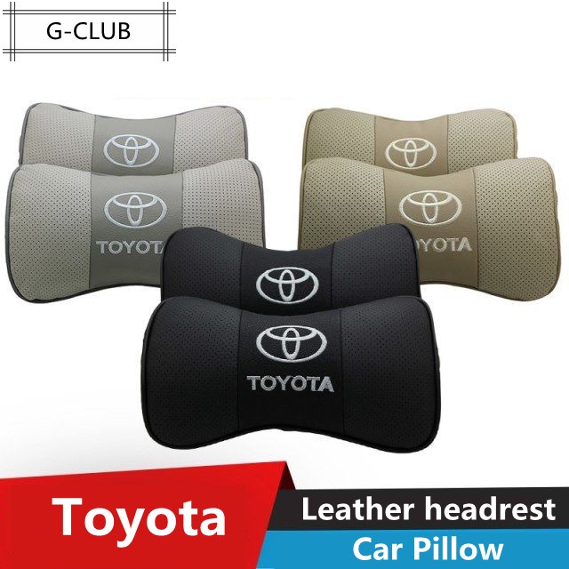 G-club Bantal Sandaran Kepala Bahan Kulit breathable Untuk Mobil Toyota