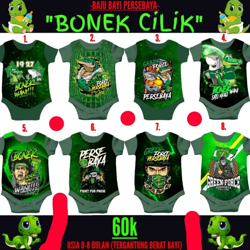 JUMPER JUMSUIT BABY / BAYI /ANAK PERSEBAYA BONEK