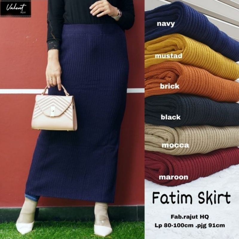 Rok Span Rajut HQ Wanita Premium Tebal