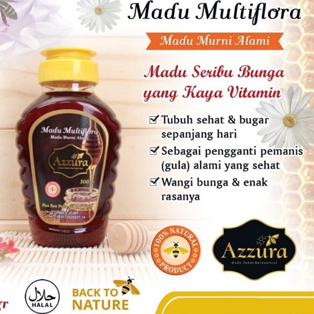 

Madu MULTIFLORA Azzura Asli 100% | HALAL