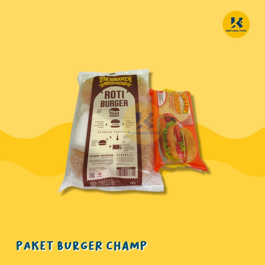 

Paket Burger Bernardi Bun & Champ Patty