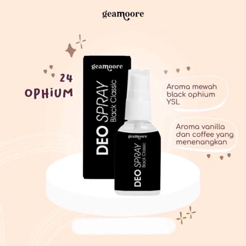 DEO SPRAY WITH TAWAS EXTRACT MENGHILANGKAN BAU BADAN - DEODORANT SPRAY GEAMOORE [READY] 15ML