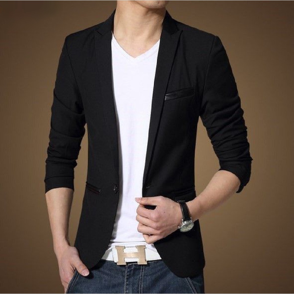 JAS RESMI JAS FORMAL JAS NIKAH BLAZER PRIA BLACK TWIST TERBARU