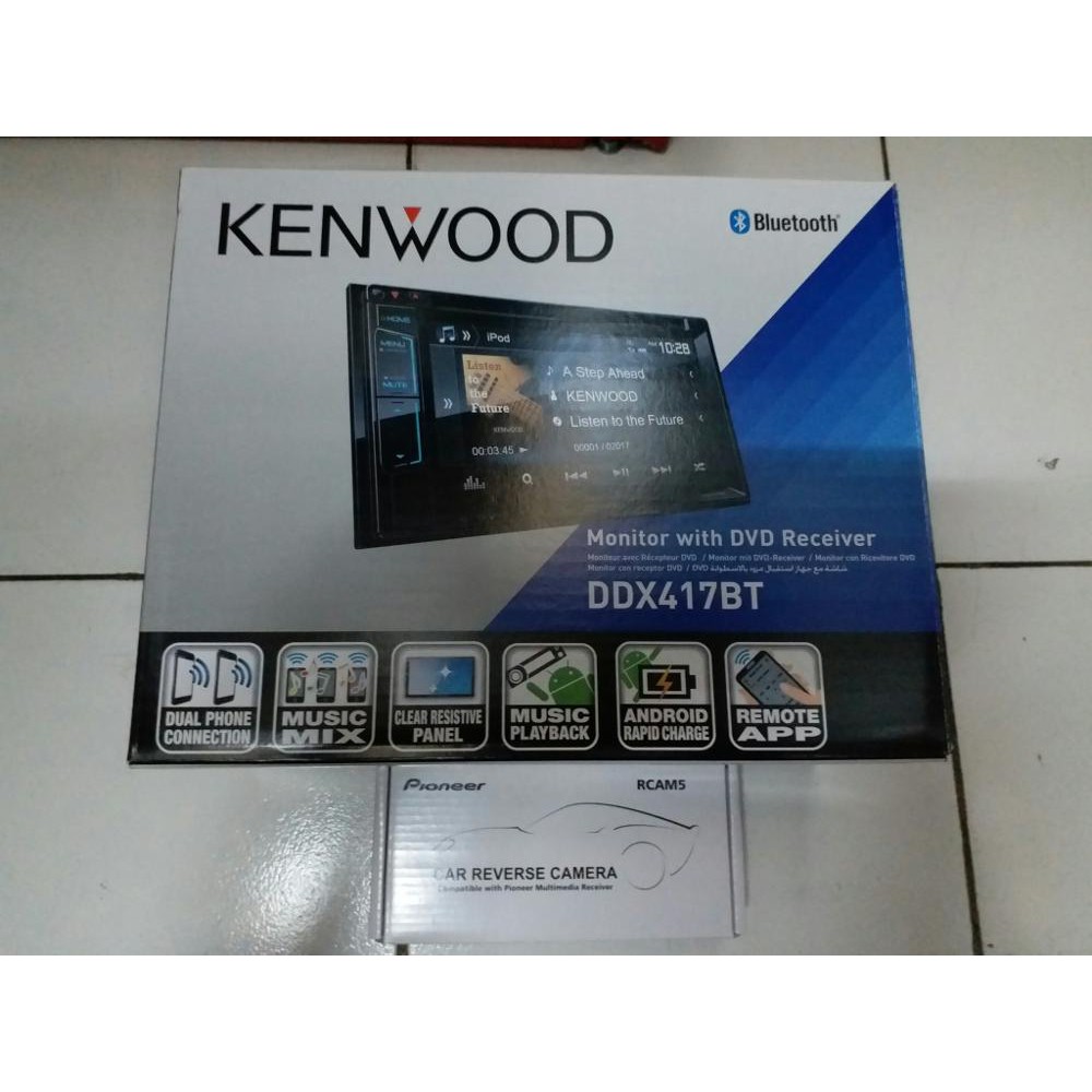 PAKET DOUBLEDIN KENWOOD DDX 417 BT DAN KAMERA PIONEER Murah