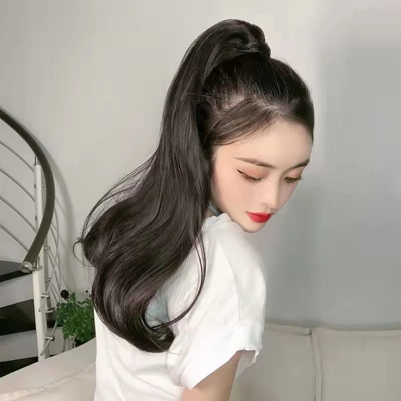 JEPIT RAMBUT PONYTAIL 50 CM KUNCIRAN RAMBUT PALSU WIG KOREA IMPORT HAIRCLIP HAIR EXTENSION