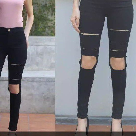 CELANA SOBEK SS JEANS WANITA