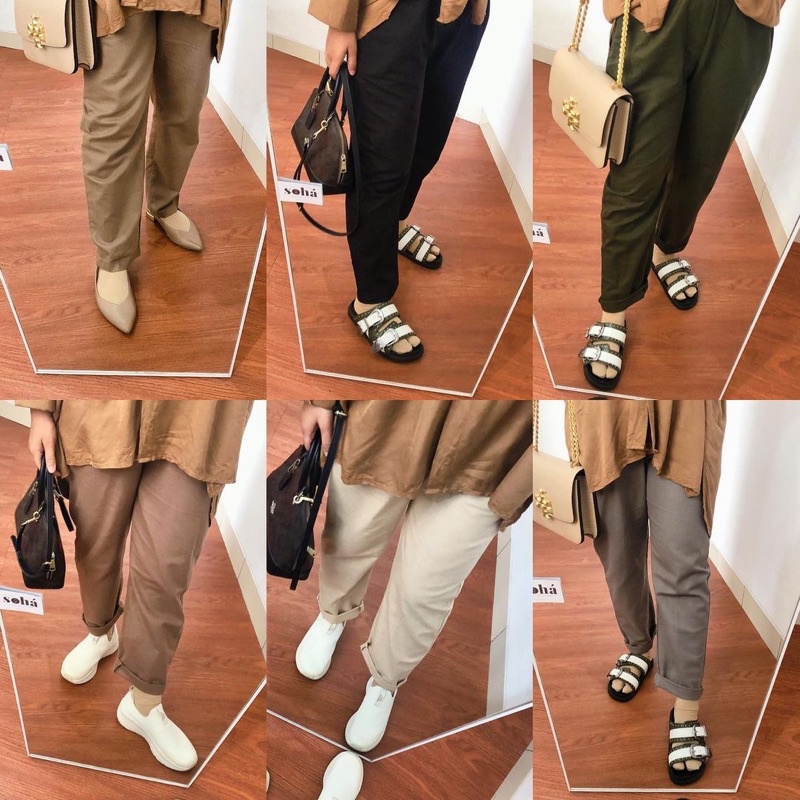 Kayra Linen Pants | Celana Formal Kerja Kuliah Sehari-hari