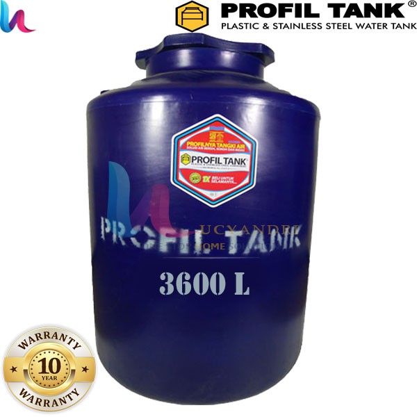 Tangki Air Plastik Profil Tank TDA 3600 L Plastic HDPE, Tandon Air, Toren Air