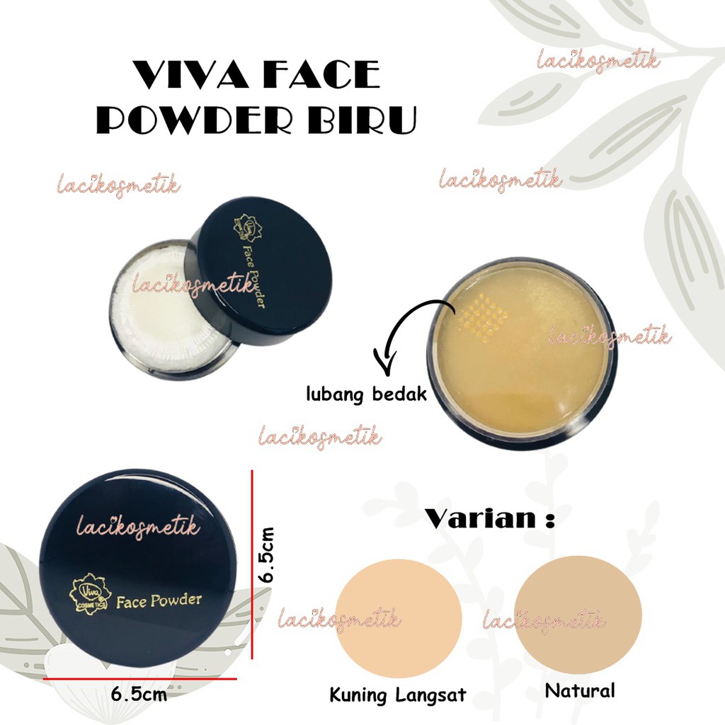 ✨LACIKOSME✨ VIVA FACE POWDER BIRU - ORIGINAL BY VIVA