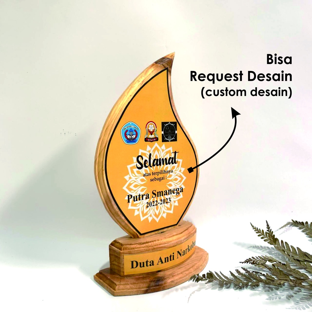 Jual Plakat Kayu Custom Plakat Kayu Tetes Air Plakat Kayu Murah Vandel