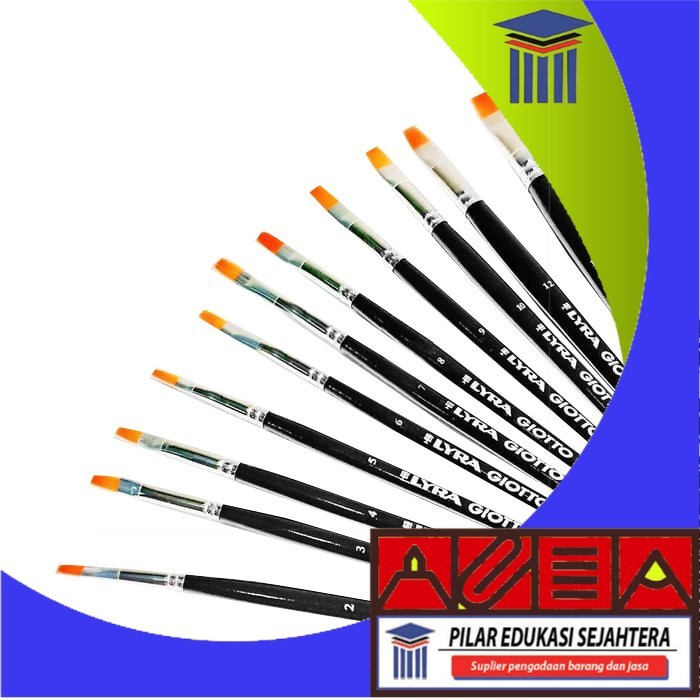 

BRUSH ART FLAT / KUAS LUKIS LYRA FLAT NO.01 (1PCS) MURAH