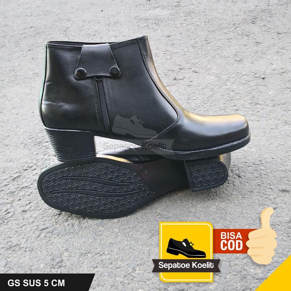 SEPATU PDH SUS WANITA SEPATU SATPAM CEWEK RESLETING WANITA KULIT ASLI SAPI KANTOR DINAS SEKOLAH RESM