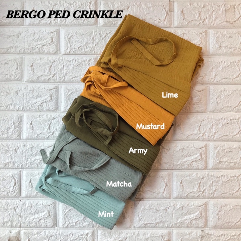 HIJAB BERGO PED CRINKLE AIRFLOW