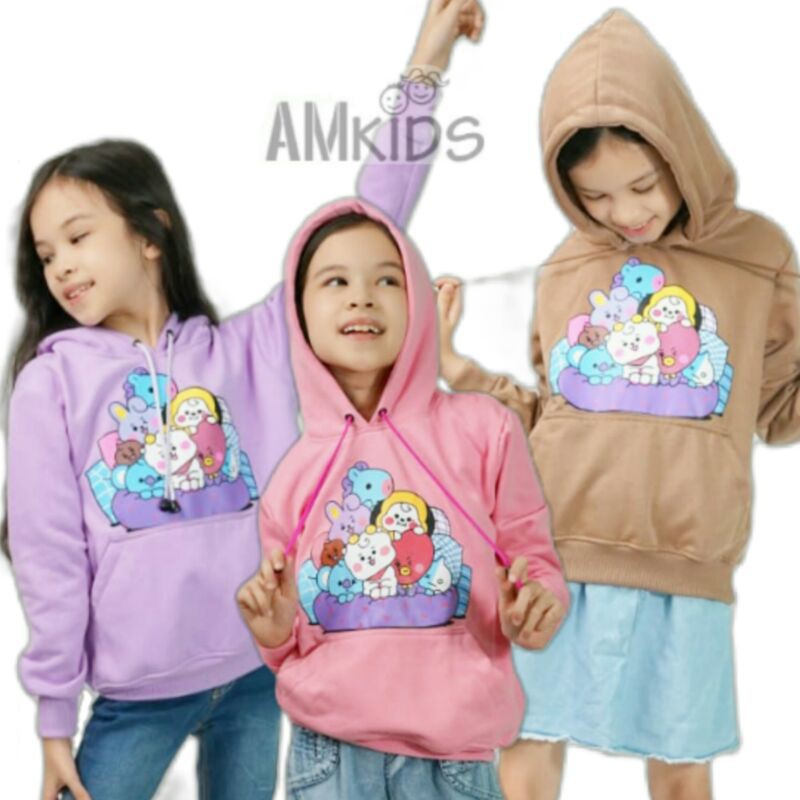 hoodie anak perempuan sweater anak cewe Usia 4-12 tahun Sweater anak perempuan