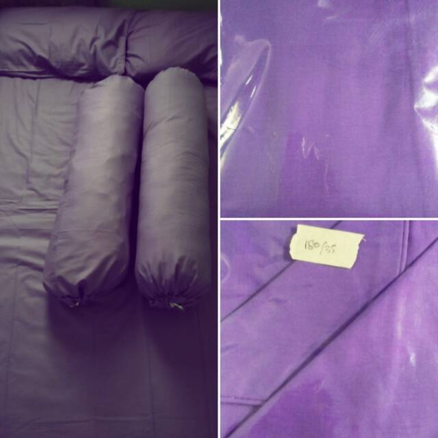 Ready Stok Sprei Star Motif Polos Violet Katun Panca Ukrn 180x200 Tinggi 35 Siap Kirim