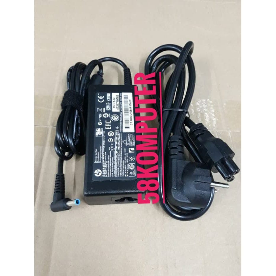 Adaptor Charger Casan Adapter Laptop Hp Pavilion X360 11 13 15, Zbook 14u G4 G5 15u 15 G3, 15-F111dx 15-F211wm 15-F233wm 15-F278nr 15-R052nr 15-R132wm 19.5v 3.33a 65w 4.5*3.0mm