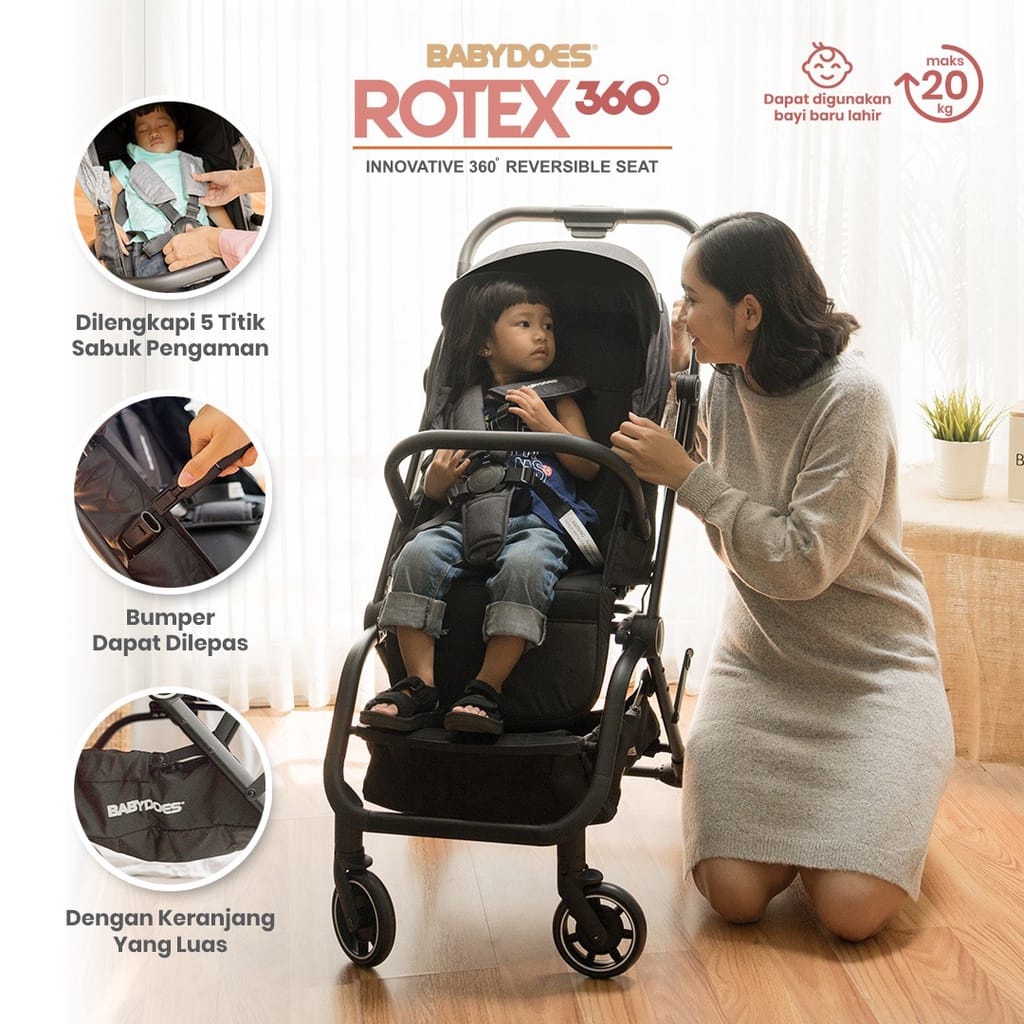 Babydoes Rotex 360 Stroller ( CHFB419SN)