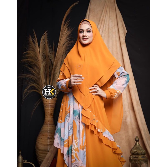 HARAPAN KELUARGA HK BY DERMAWAN GAMIS SET MAHIRA SYARI LD 110 PB 143