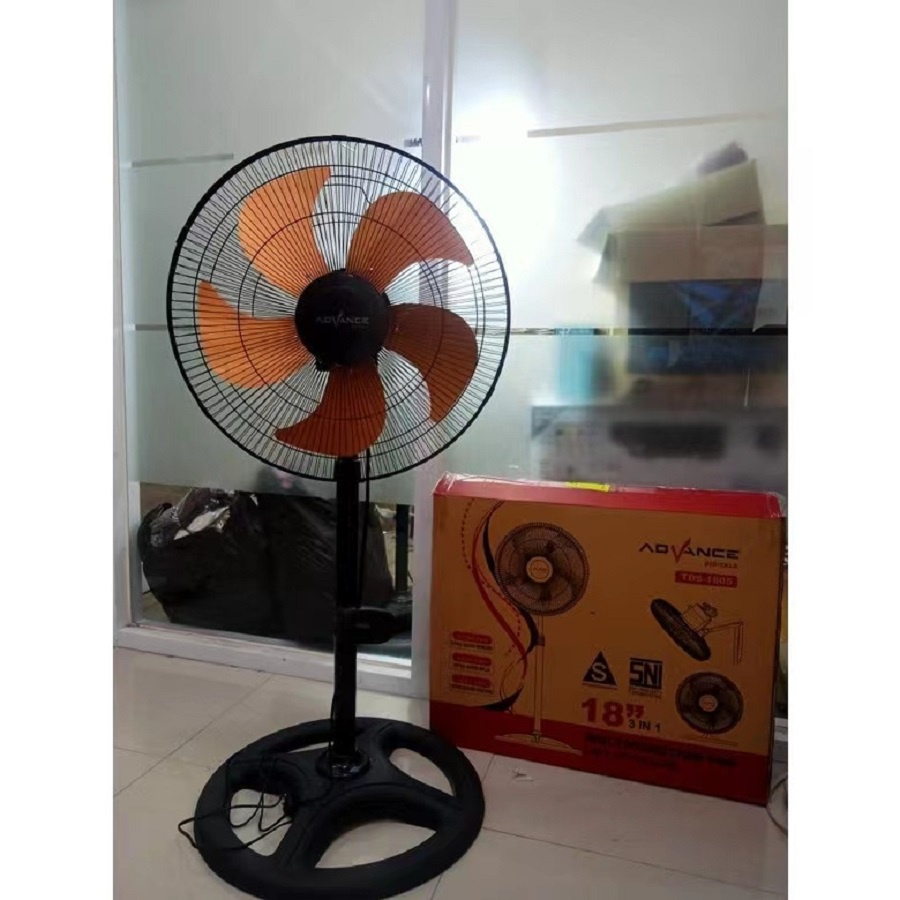 KIPAS ANGIN BERDIRI 16IN 16 INCH 2 IN 1 KIPAS ANGIN ADVANCE 5 BALING ANGIN KUAT STANDFAN