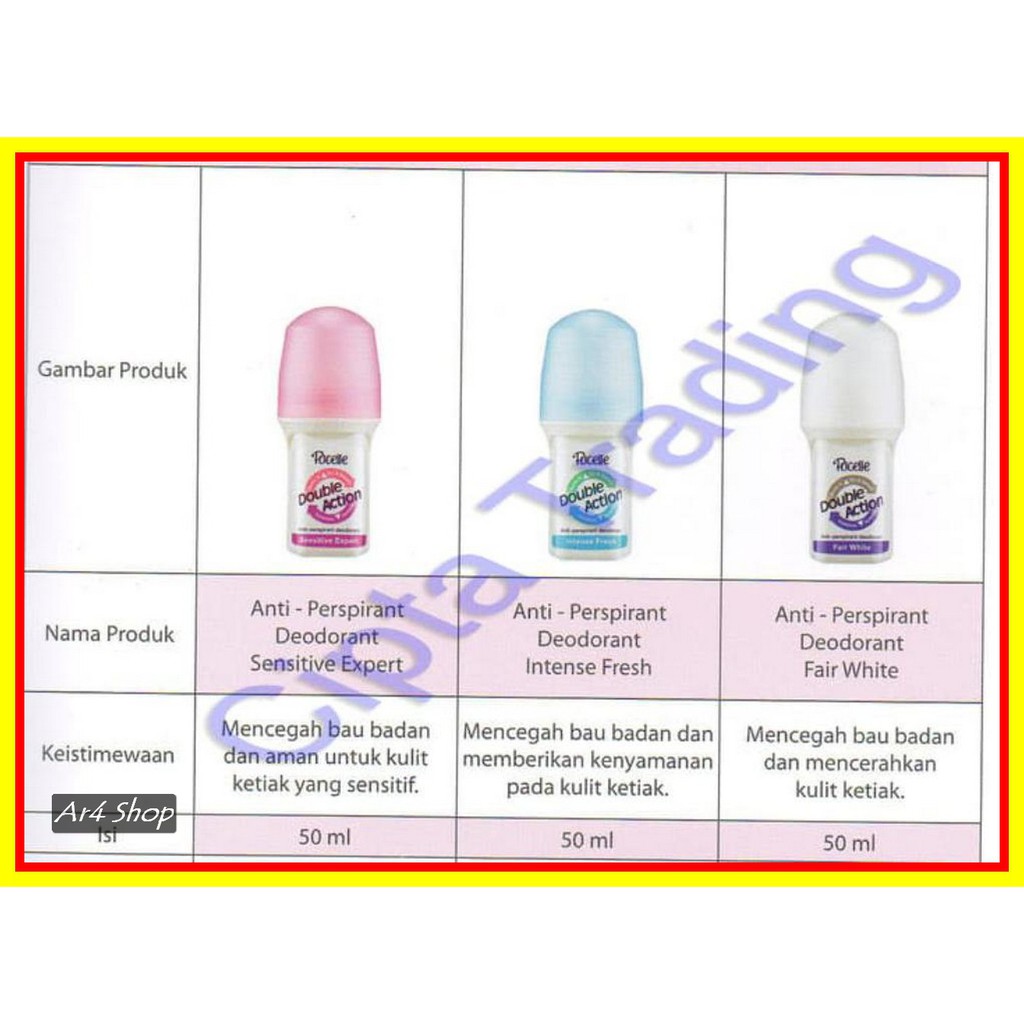 Pucelle - Anti-Perspirant Deodorant - Intense Fresh 50Ml Each 3 Pcs