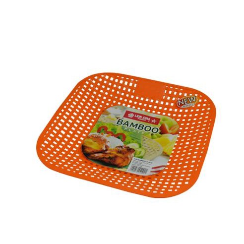 Piring Rotan Plastik Bamboo Plate Lion Star