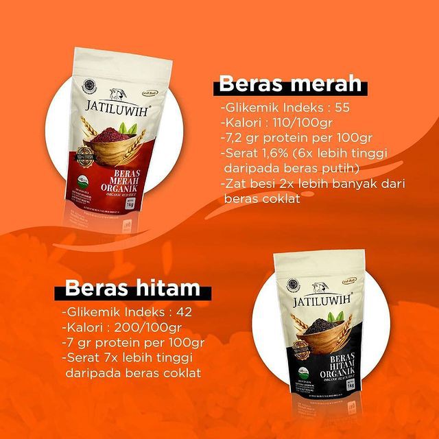 JATILUWIH BERAS ORGANIK 1KG MERAH HITAM COKLAT PREMIUM | MPASI ORGANIC RICE