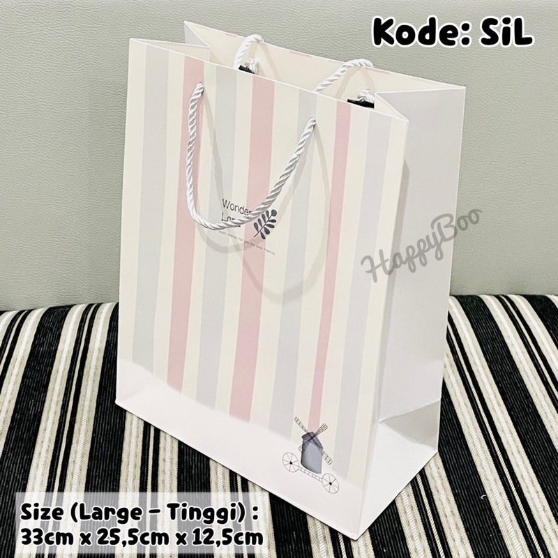 bag paper bag tas kado tas kertas goodie bag hampers large besar tinggi sil import