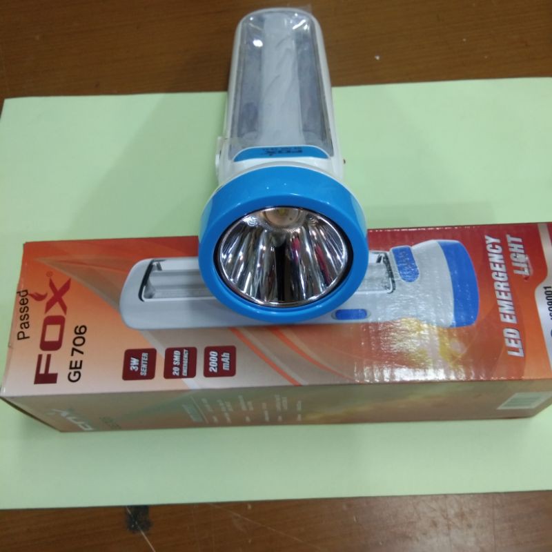 Senter LED Emergency Lamp Emergensi FOX GE 706 | Laku Tokoku