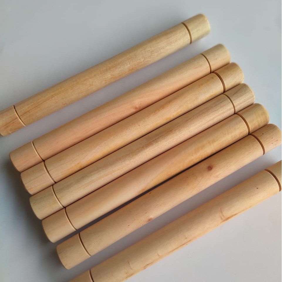 Rolling Pin Stainless / Roll pin Kayu / Penggiling Adonan  30cm