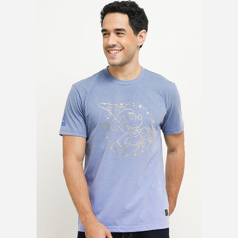 Giordano Disney Fantasia Mickey Print Tee Pria