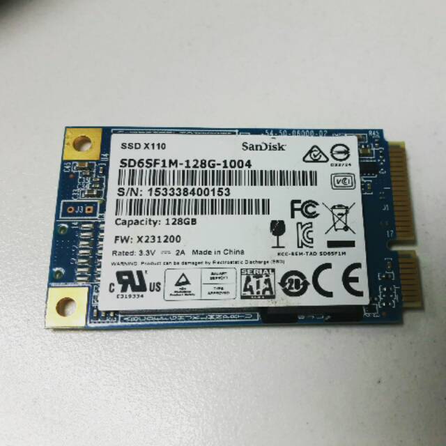 Sandisk SSD mSATA 128GB
