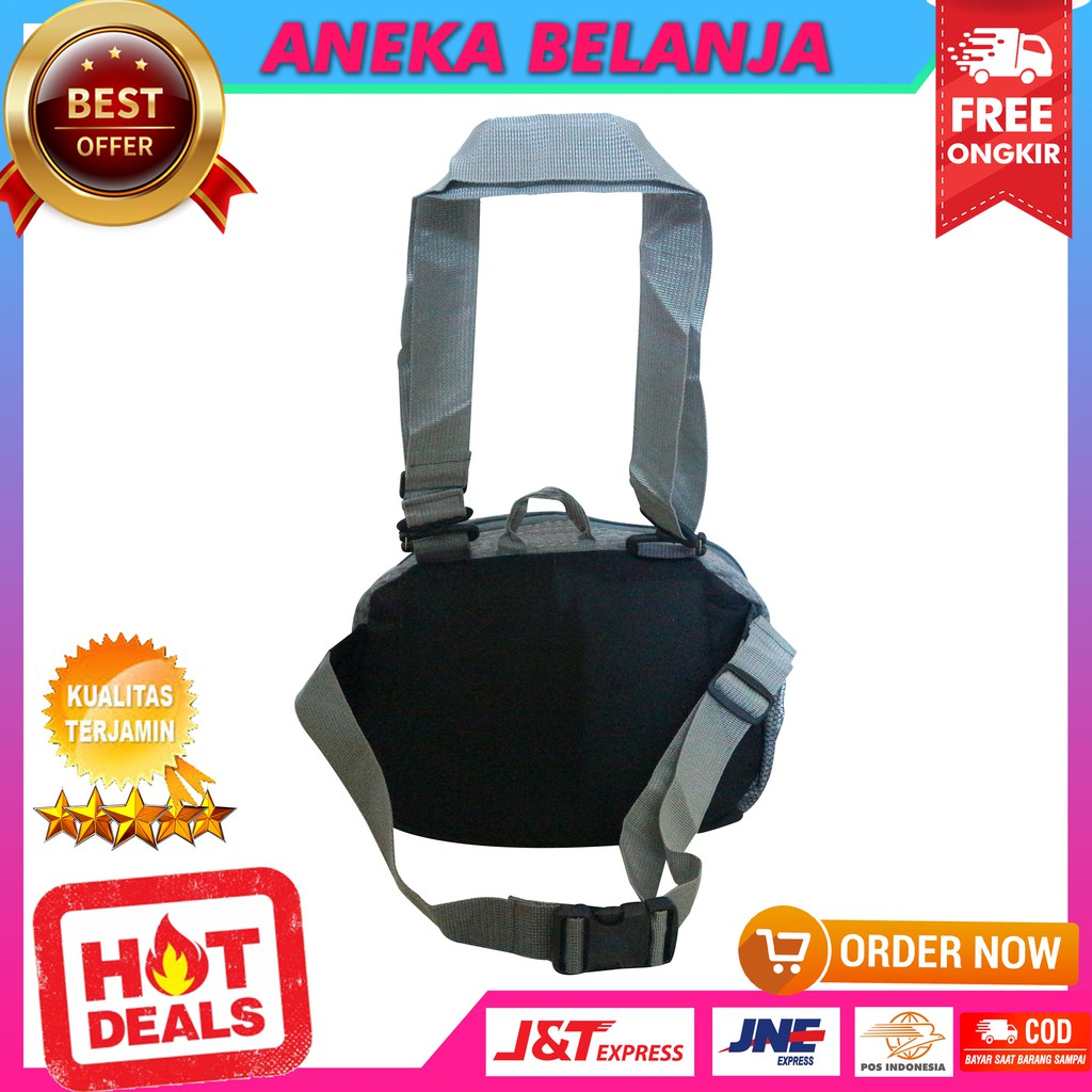 New Arrival Tas Selempang Olahraga Model Gress GR 10 Abu Stylish Murah Tas Multifungsi Khusus Cowok