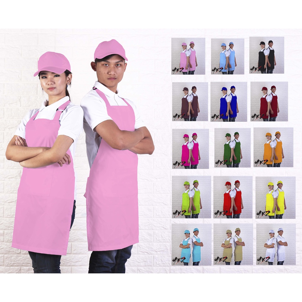apron barista polos/ celemek polos / apron kitchen / apron barber / apron chef /apron barista warna 