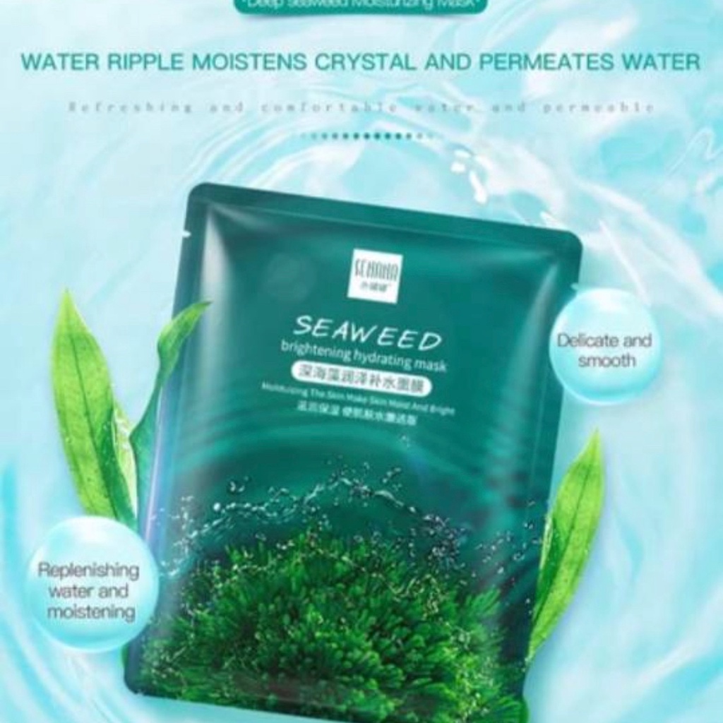 SENANA Seaweed Sheet Mask Brightening Hydrating Mask Masker Wajah BQ043