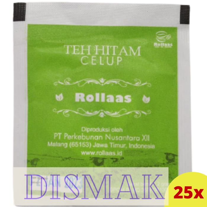 Teh Hitam Celup Rollas Hijau Sachet