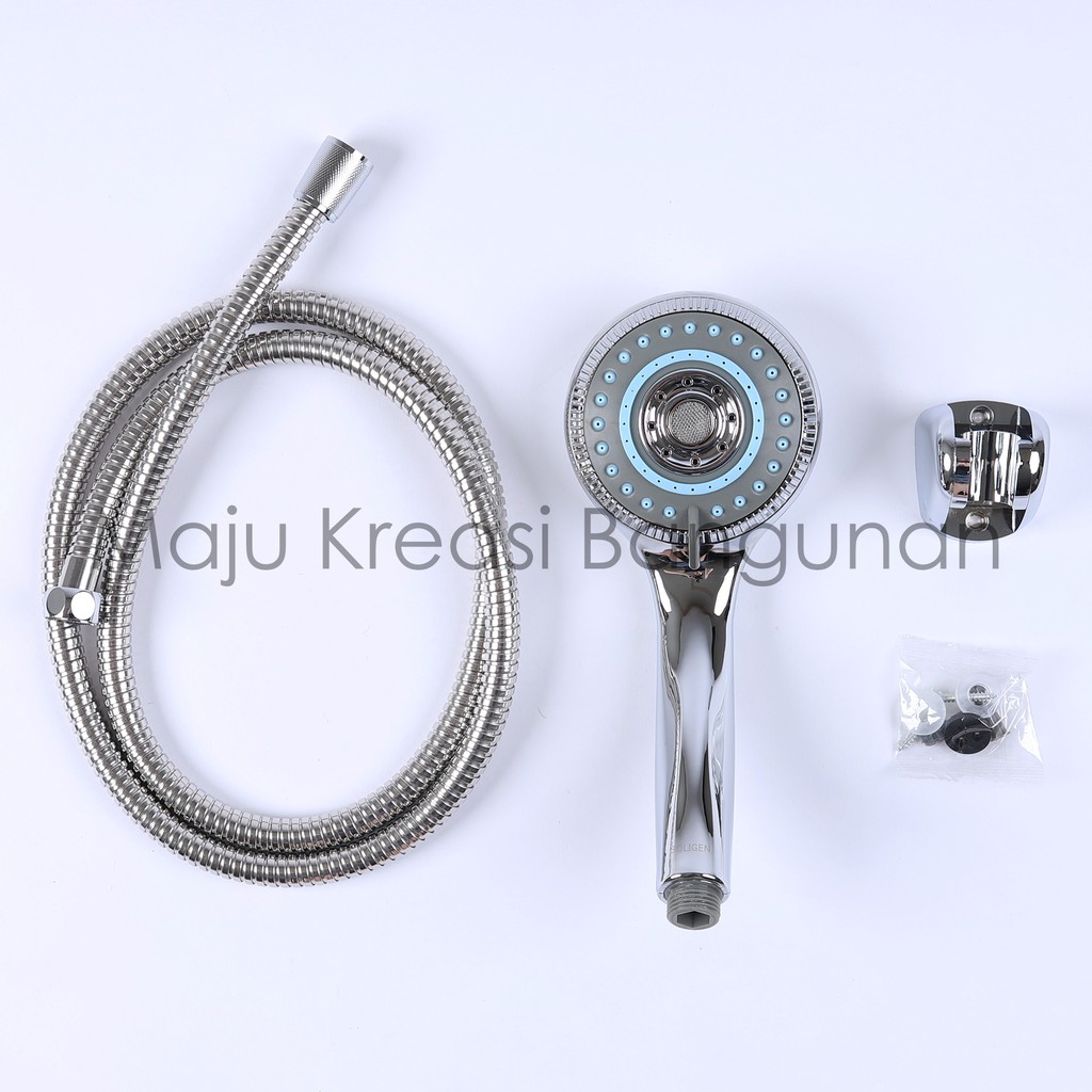 Hand Shower Soligen Chrome Tipe 150 Mandi Bulat Kepala Besar A150