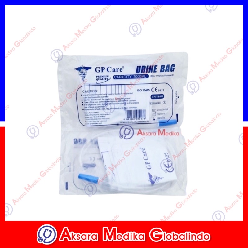 URINE BAG 2 LITER (KANTONG SENI) T-VALVE PERPCS