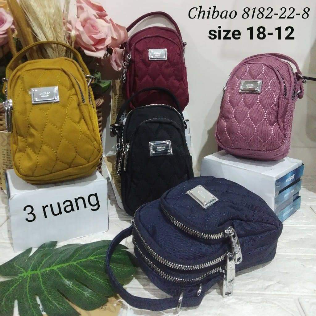 Tas selempang wanita Tas Wanita Tas Chibao 8182-22-21 bahan kanvas. Chibao Best Seller Chibao Mini Tas Chibao Mini Terbaru Bisa bayar ditempat.!!!!