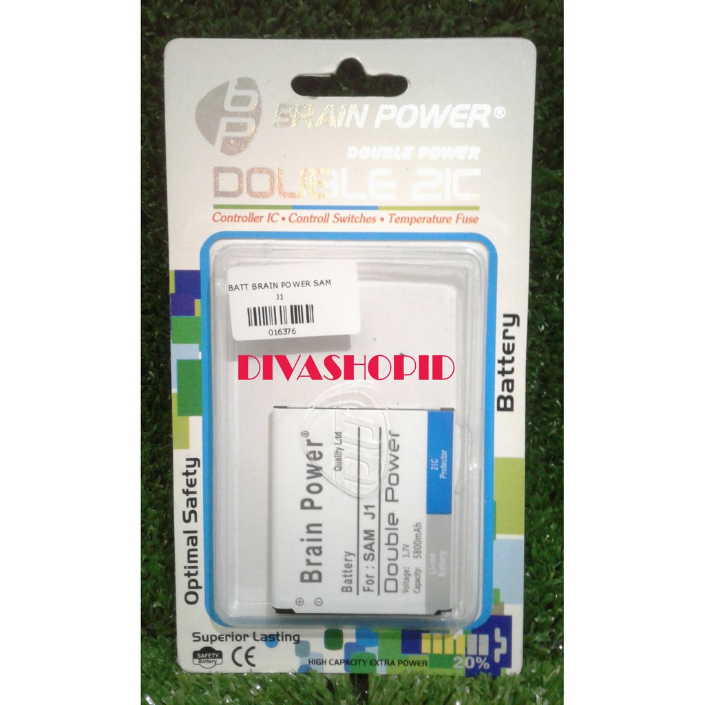 BATRE BATERAI BATTERY SAMSUNG J1 / J100 / J1 BIASA DOUBLE POWER BRAIN POWER 2ic