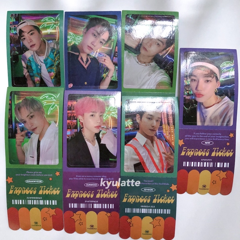 (ready stock) the boyz thrilling thrill-ing thrill ride express ticket photocard pc juyeon hyunjae s