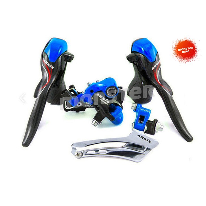 Shifter Rd Fd microSHIFT ARSIS Blue Carbon