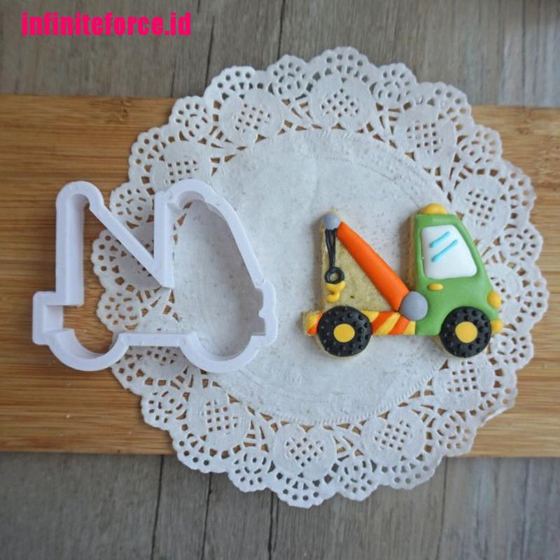 8pcs car truck Cutter Sugarcraft Cake Decorating Cookies Pastry Mould DIY