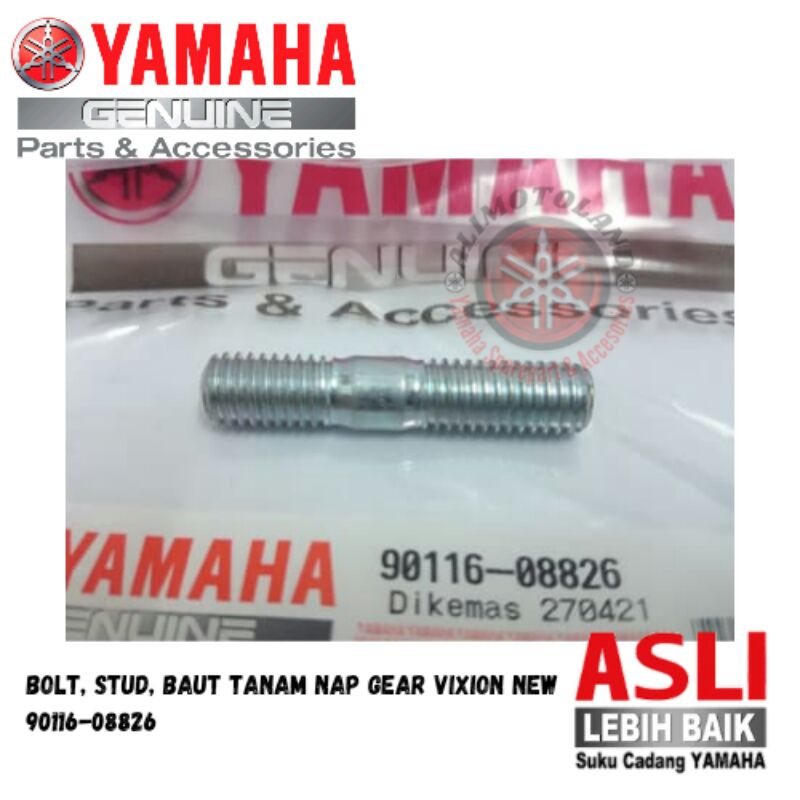BOLT, STUD / BAUT TANAM NAP GEAR NVA, VIXION NEW, VXN 90116-08826