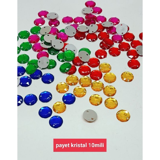 payet kristal bulat 10mm ( isi:5gram )